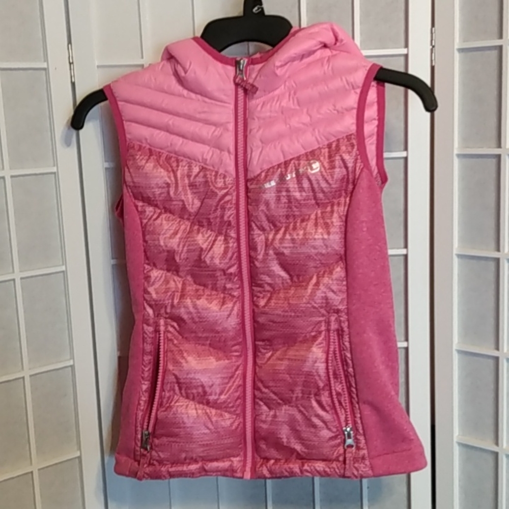 Hooded Down Vest – Pink – Lightweight‎